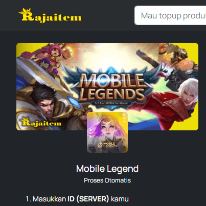 RajaItem.com - Top up mobile legends